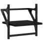 vidaXL Estantes de pared con barras 6 pzas madera de ingeniería negro vidaXL Estantes de pared con barras 6 pzas madera de ingeniería negro
