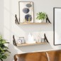 vidaXL Estantes de pared 2 unidades roble Sonoma 60x15x15,5 cm vidaXL Estantes de pared 2 unidades roble Sonoma 60x15x15,5 cm