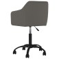 vidaXL Sillas de comedor giratorias 2 unidades terciopelo gris oscuro