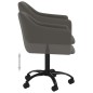 vidaXL Sillas de comedor giratorias 2 unidades terciopelo gris oscuro