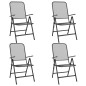 vidaXL Juego de comedor de jardín 5 pzas malla metálica gris antracita vidaXL Juego de comedor de jardín 5 pzas malla metálica gris antracita