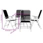 vidaXL Juego de comedor de jardín 5 pzas malla metálica gris antracita vidaXL Juego de comedor de jardín 5 pzas malla metálica gris antracita