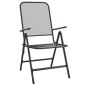 vidaXL Juego de comedor de jardín 9 pzas malla metálica gris antracita vidaXL Juego de comedor de jardín 9 pzas malla metálica gris antracita