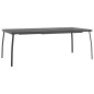 vidaXL Juego de comedor de jardín 9 pzas malla metálica gris antracita vidaXL Juego de comedor de jardín 9 pzas malla metálica gris antracita