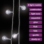 vidaXL Guirnalda de luces globos 8 funciones 40 m 400 LEDs blanco frío vidaXL Guirnalda de luces globos 8 funciones 40 m 400 LEDs blanco frío
