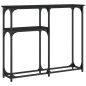 vidaXL Mesa consola madera de ingeniería negra 90x22,5x75 cm vidaXL Mesa consola madera de ingeniería negra 90x22,5x75 cm
