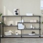 vidaXL Mesa consola madera contrachapada gris Sonoma 160x32x95 cm vidaXL Mesa consola madera contrachapada gris Sonoma 160x32x95 cm