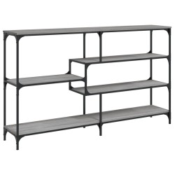 vidaXL Mesa consola madera contrachapada gris Sonoma 160x32x95 cm