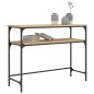 vidaXL Mesa consola madera de ingeniería roble Sonoma 100x35,5x75 cm vidaXL Mesa consola madera de ingeniería roble Sonoma 100x35,5x75 cm