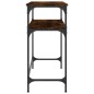 vidaXL Mesa consola madera de ingeniería roble ahumado 75x35,5x75 cm vidaXL Mesa consola madera de ingeniería roble ahumado 75x35,5x75 cm