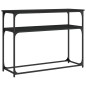 vidaXL Mesa consola madera de ingeniería negra 100x35,5x75 cm vidaXL Mesa consola madera de ingeniería negra 100x35,5x75 cm