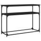 vidaXL Mesa consola madera de ingeniería negra 100x35,5x75 cm vidaXL Mesa consola madera de ingeniería negra 100x35,5x75 cm