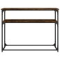 vidaXL Mesa consola madera de ingeniería roble ahumado 100x35,5x75 cm vidaXL Mesa consola madera de ingeniería roble ahumado 100x35,5x75 cm