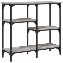 vidaXL Mesa consola madera de ingeniería gris Sonoma 80x29x75 cm