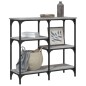 vidaXL Mesa consola madera de ingeniería gris Sonoma 80x29x75 cm vidaXL Mesa consola madera de ingeniería gris Sonoma 80x29x75 cm