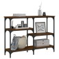 vidaXL Mesa consola madera de ingeniería marrón roble 102x29x75 cm vidaXL Mesa consola madera de ingeniería marrón roble 102x29x75 cm