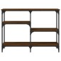 vidaXL Mesa consola madera de ingeniería marrón roble 102x29x75 cm vidaXL Mesa consola madera de ingeniería marrón roble 102x29x75 cm