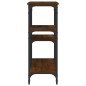 vidaXL Mesa consola madera de ingeniería marrón roble 102x29x75 cm vidaXL Mesa consola madera de ingeniería marrón roble 102x29x75 cm