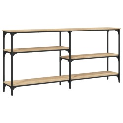vidaXL Mesa consola madera de ingeniería roble Sonoma 160x29x75 cm