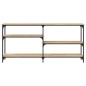 vidaXL Mesa consola madera de ingeniería roble Sonoma 160x29x75 cm