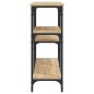 vidaXL Mesa consola madera de ingeniería roble Sonoma 160x29x75 cm