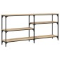 vidaXL Mesa consola madera de ingeniería roble Sonoma 160x29x75 cm