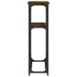 vidaXL Mesa consola madera de ingeniería roble ahumado 90x22,5x75 cm vidaXL Mesa consola madera de ingeniería roble ahumado 90x22,5x75 cm