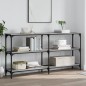 vidaXL Mesa consola madera de ingeniería gris Sonoma 150x29x75 cm