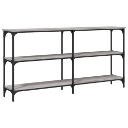 vidaXL Mesa consola madera de ingeniería gris Sonoma 150x29x75 cm