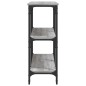 vidaXL Mesa consola madera de ingeniería gris Sonoma 150x29x75 cm