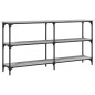 vidaXL Mesa consola madera de ingeniería gris Sonoma 150x29x75 cm