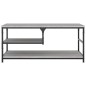 vidaXL Mesa de centro madera contrachapada gris Sonoma 90x49x40 cm
