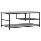 vidaXL Mesa de centro madera contrachapada gris Sonoma 90x49x40 cm