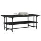 vidaXL Mesa de centro de madera contrachapada negro 100x50x40 cm vidaXL Mesa de centro de madera contrachapada negro 100x50x40 cm