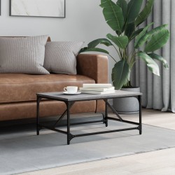 vidaXL Mesa de centro madera contrachapada gris Sonoma 75x50x35 cm