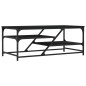 vidaXL Mesa de centro de madera contrachapada negro 100x49x40 cm vidaXL Mesa de centro de madera contrachapada negro 100x49x40 cm