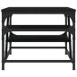 vidaXL Mesa de centro de madera contrachapada negro 100x49x40 cm vidaXL Mesa de centro de madera contrachapada negro 100x49x40 cm