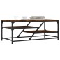vidaXL Mesa de centro madera de ingeniería roble ahumado 100x49x40 cm vidaXL Mesa de centro madera de ingeniería roble ahumado 100x49x40 cm