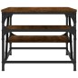 vidaXL Mesa de centro madera de ingeniería roble ahumado 100x49x40 cm vidaXL Mesa de centro madera de ingeniería roble ahumado 100x49x40 cm