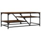 vidaXL Mesa de centro madera de ingeniería roble ahumado 100x49x40 cm vidaXL Mesa de centro madera de ingeniería roble ahumado 100x49x40 cm