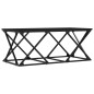 vidaXL Mesa de centro de madera contrachapada negro 100x49x40 cm vidaXL Mesa de centro de madera contrachapada negro 100x49x40 cm