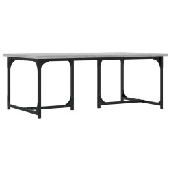vidaXL Mesa de centro madera contrachapada gris Sonoma 90x50x35 cm