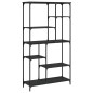 vidaXL Estantería madera de ingeniería y acero negro 99x35,5x176 cm