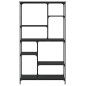 vidaXL Estantería madera de ingeniería y acero negro 99x35,5x176 cm