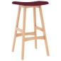 vidaXL Taburetes de cocina 2 unidades tela color vino tinto vidaXL Taburetes de cocina 2 unidades tela color vino tinto