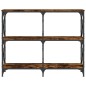 vidaXL Mesa consola madera de ingeniería roble ahumado 100x28x80,5 cm vidaXL Mesa consola madera de ingeniería roble ahumado 100x28x80,5 cm