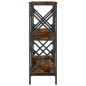 vidaXL Mesa consola madera de ingeniería roble ahumado 100x28x80,5 cm vidaXL Mesa consola madera de ingeniería roble ahumado 100x28x80,5 cm