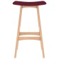 vidaXL Taburetes de cocina 2 unidades tela color vino tinto vidaXL Taburetes de cocina 2 unidades tela color vino tinto