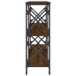 vidaXL Mesa consola madera de ingeniería marrón roble 156x28x80,5 cm