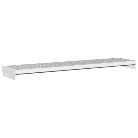 vidaXL Peldaño de rejilla acero galvanizado 100x24x7 cm